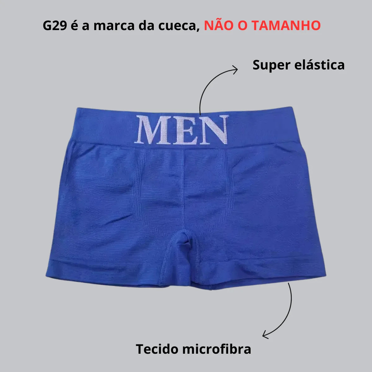 Kit 6 Cuecas Boxer Masculinas Sem Costura