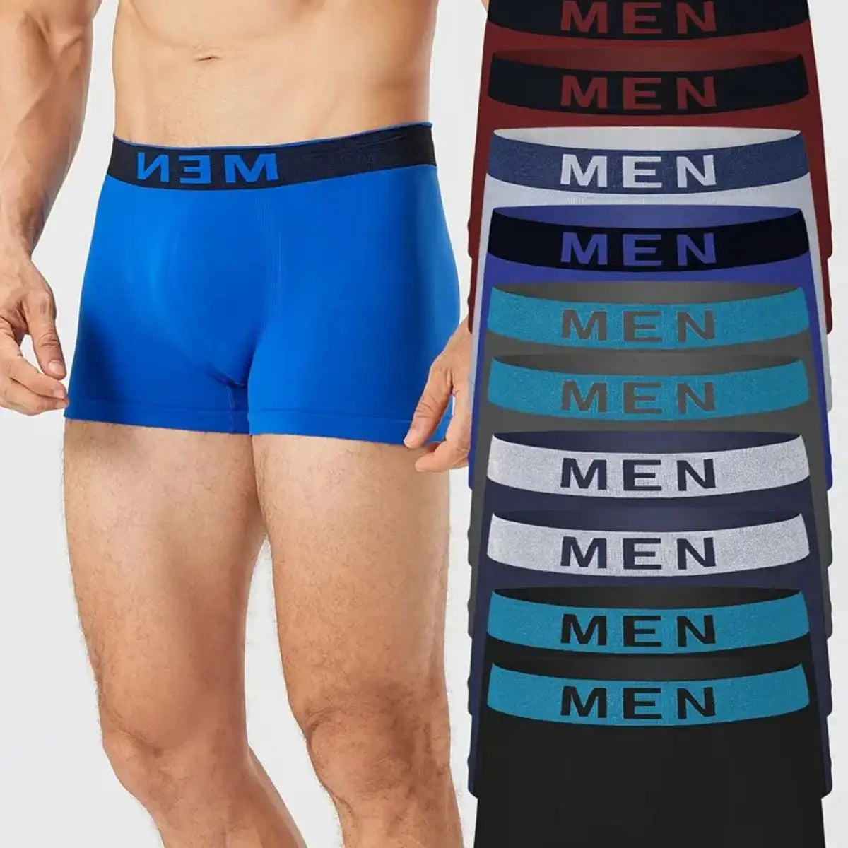 Kit 6 Cuecas Boxer Masculinas Sem Costura