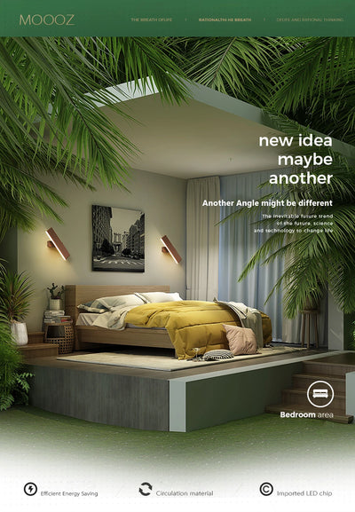 Luminária de parede LED moderna giratória para sala de estar, sala de jantar, quarto, cabeceira, luminária de parede de alumínio, decoração de casa interna, arandela brilhante