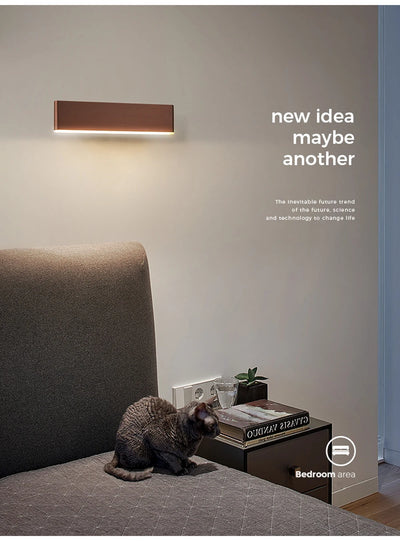 Luminária de parede LED moderna giratória para sala de estar, sala de jantar, quarto, cabeceira, luminária de parede de alumínio, decoração de casa interna, arandela brilhante