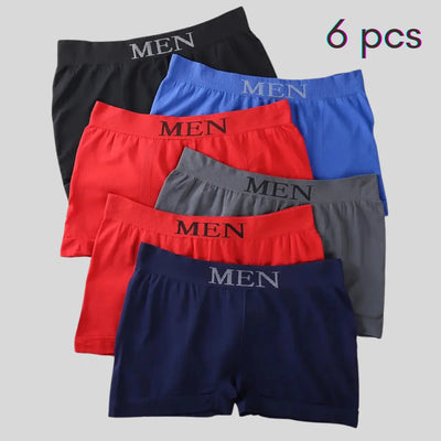 Kit 6 Cuecas Boxer Masculinas Sem Costura