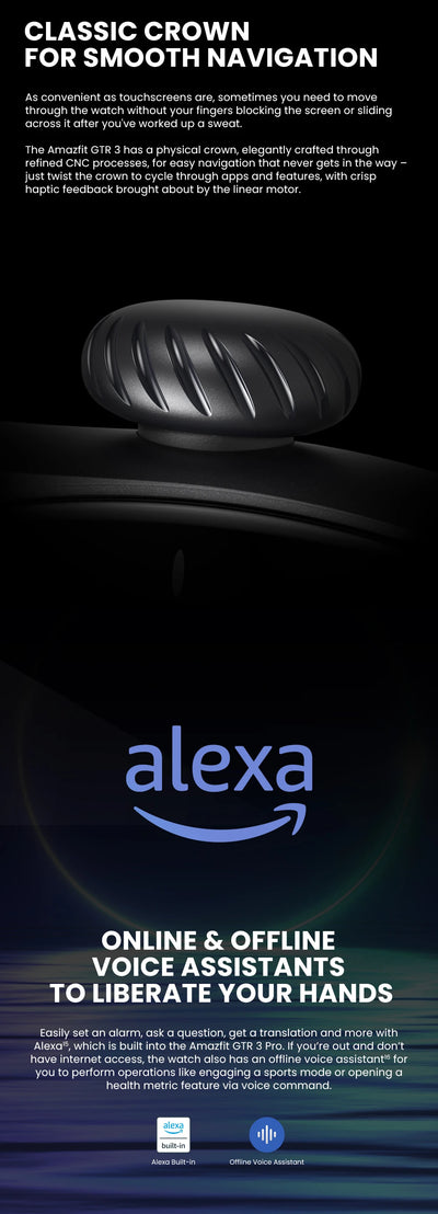 Versão global Amazfit GTR 3 GTR3 GTR-3 Smartwatch 46mm Zepp OS Alexa GPS integrado Relógio inteligente Mais de 150 modos esportivos