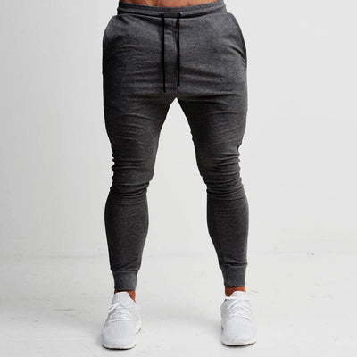 Calça de corrida slim masculina, calça de moletom esportiva afunilada para corrida, exercícios, academia e treino