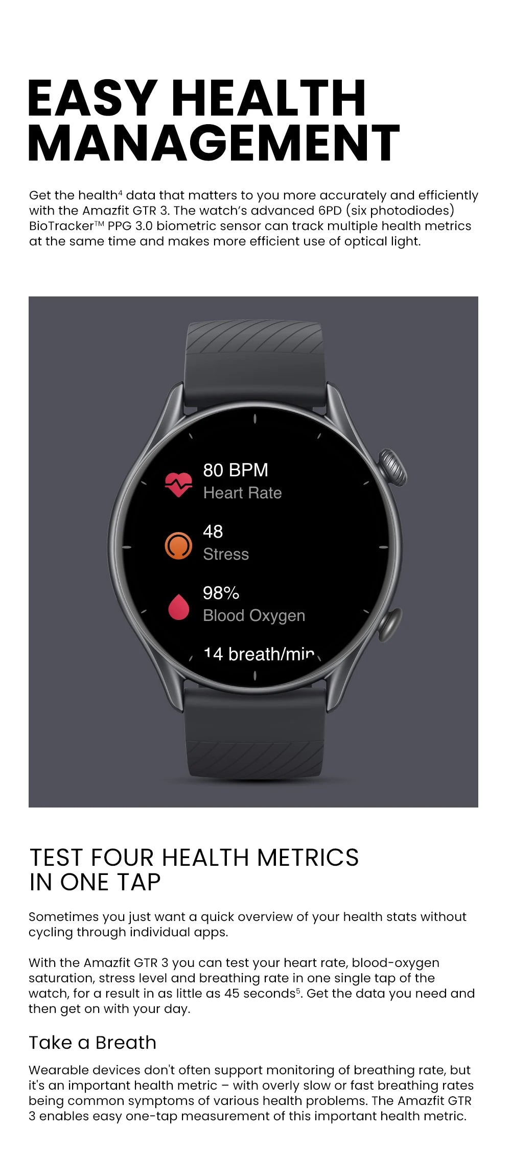 Versão global Amazfit GTR 3 GTR3 GTR-3 Smartwatch 46mm Zepp OS Alexa GPS integrado Relógio inteligente Mais de 150 modos esportivos