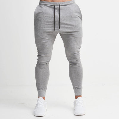 Calça de corrida slim masculina, calça de moletom esportiva afunilada para corrida, exercícios, academia e treino