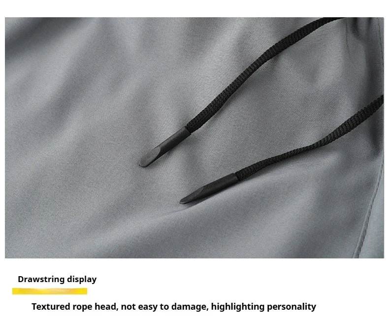 Shorts esportivos casuais anti-exposição de camada dupla masculinos, mais vendidos no verão, para corrida, fitness, calças três quartos