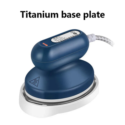 Máquina de passar roupa portátil JIQI, base de cerâmica e titânio, para uso doméstico e viagens