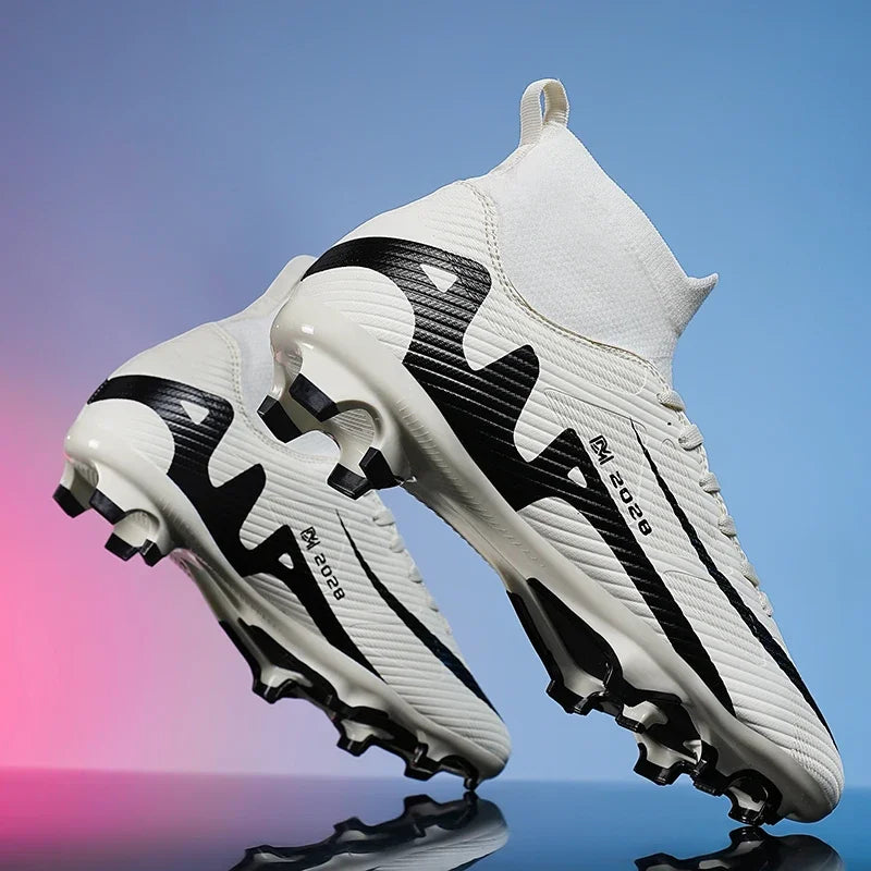 Novas chuteiras masculinas de futebol, chuteiras de futebol rápido, chuteiras de campo de futebol profissional, tênis originais para meninos de futsal TF/FG