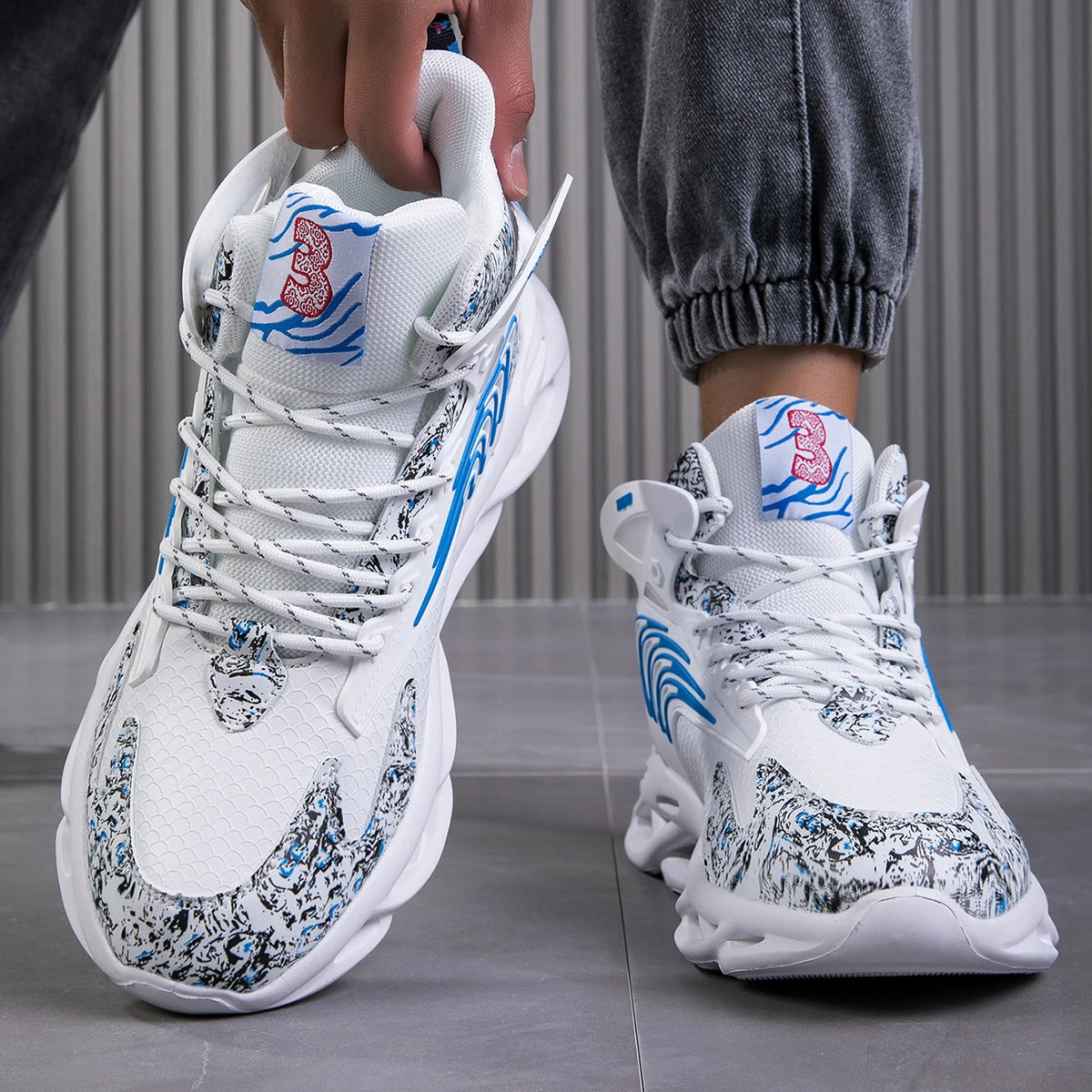 Sapatos masculinos Tênis masculinos casuais Sapatos masculinos tênis Sapatos de luxo Tênis de corrida Sapatos respiráveis da moda Mocassins Sapatos de corrida para homens