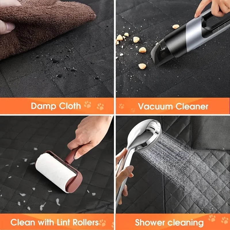 Capa ideal para assento de carro. Atualize os assentos do seu carro com esta capa de rede para cães à prova d'água e resistente a arranhões!