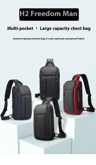 Bange nova bolsa de peito impermeável da moda Oxford bolsa crossbody modelos masculinos bolsa de peito masculina bolsa de ombro de lazer grande capacidade