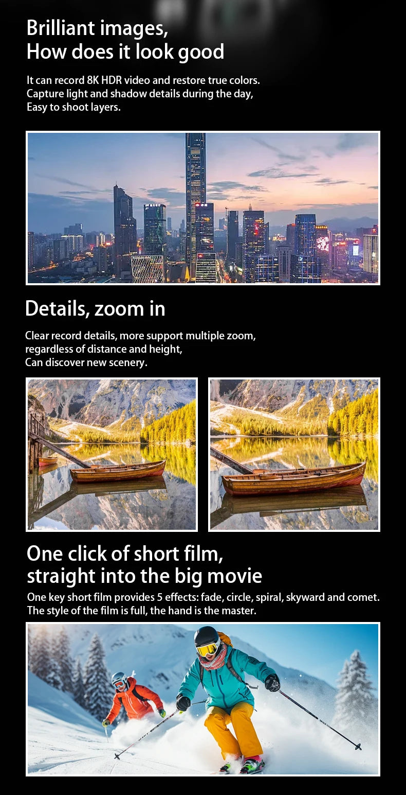 LYZRC L106 / L106MAX HD Câmera Dupla Comutação Motor Brushless RC Drone Dobrável Mini Wifi 2.4GHz 360° Helicóptero OAS Inteligente