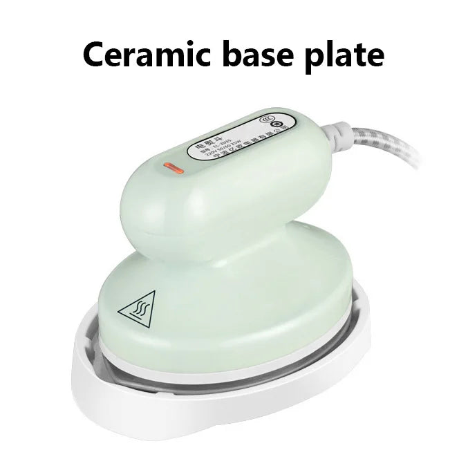 Máquina de passar roupa portátil JIQI, base de cerâmica e titânio, para uso doméstico e viagens