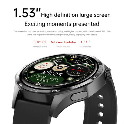 Para Huawei GT5 PRO Smart Watch Men Watch 4 Pro versão atualizada Tela AMOLED HD Bluetooth Chamada GPS NFC Frequência cardíaca SmartWatches