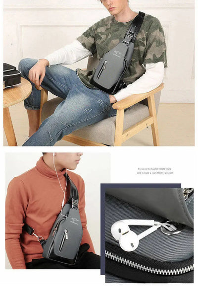 Bolsa de peito masculina nova moda estilo coreano casual esportiva à prova d'água bolsa de peito oxford transversal para homens bolsa de ombro mensageiro