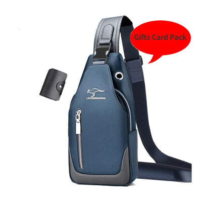 Bolsa de peito masculina nova moda estilo coreano casual esportiva à prova d'água bolsa de peito oxford transversal para homens bolsa de ombro mensageiro