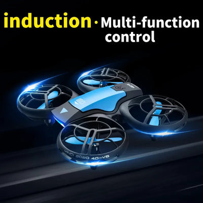 V8 Novo Mini 4K HD 1080P Grande Angular WiFi FPV RC Drone com Função de Manutenção de Altura Ideal Brinquedos Infantis 4DRC