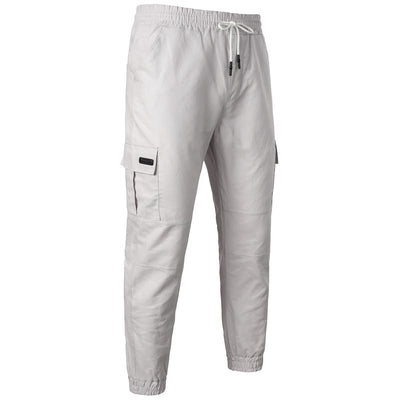 Calças esportivas com elástico, calças compridas casuais para corrida, calças de perna pequena, com cordão elástico, para outono e inverno