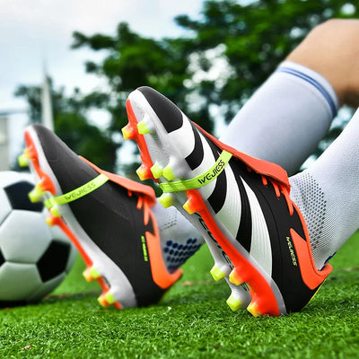 Chuteiras de futebol masculinas, chuteiras de campo para futebol de salão, chuteiras profissionais TF/FG para treinamento rápido, tênis antiderrapante