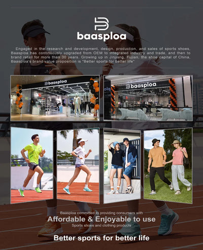 Tênis esportivos masculinos Baasploa para corrida, com placa de carbono, com amortecimento profissional, respirável e antiderrapante para corrida ao ar livre