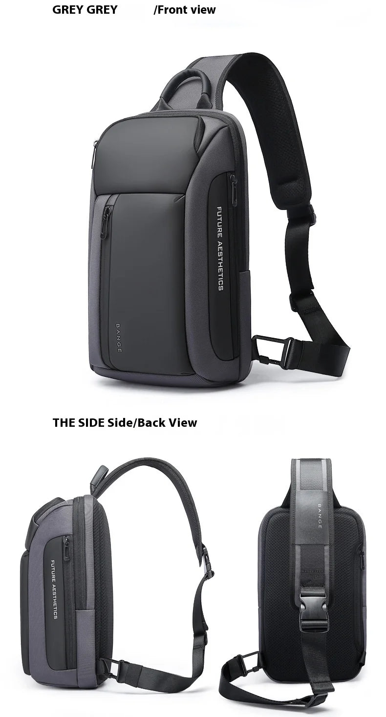 Bange nova bolsa de peito impermeável da moda Oxford bolsa crossbody modelos masculinos bolsa de peito masculina bolsa de ombro de lazer grande capacidade