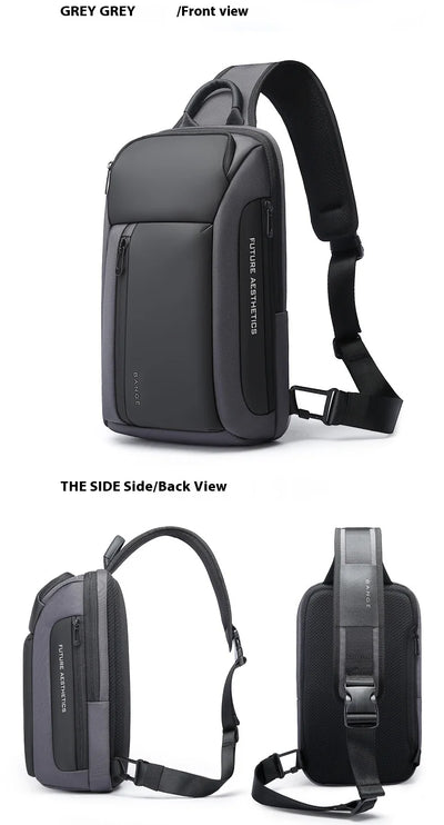 Bange nova bolsa de peito impermeável da moda Oxford bolsa crossbody modelos masculinos bolsa de peito masculina bolsa de ombro de lazer grande capacidade