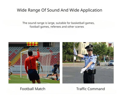 Apito profissional de futebol e basquete, apito de árbitro para esportes ao ar livre, como apito de som grande, apito de acampamento e caminhadang Survival Tool