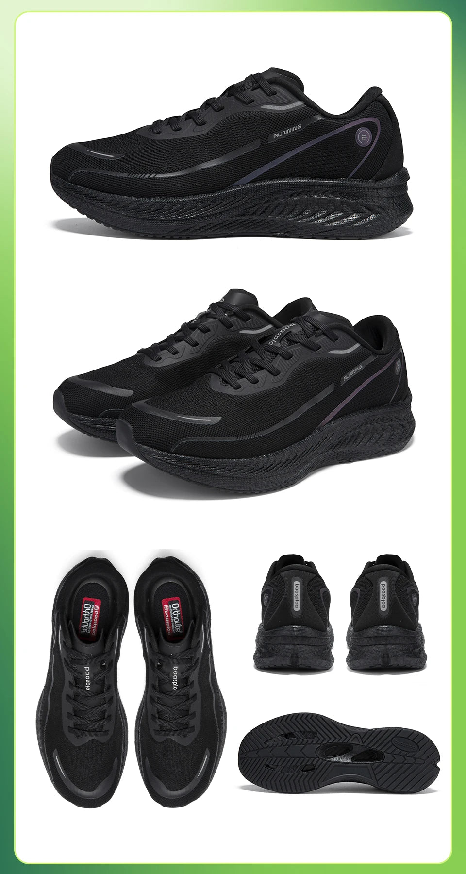 Tênis esportivos masculinos Baasploa para corrida, com placa de carbono, com amortecimento profissional, respirável e antiderrapante para corrida ao ar livre