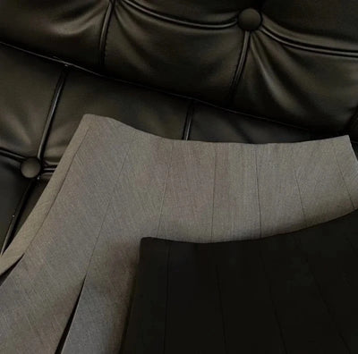 Mooyufon Babados Mini Saia Preta Feminina Coreana Patchwork Plissada Japonesa Kawaii Cintura Alta Combinando Saia A Line Nova