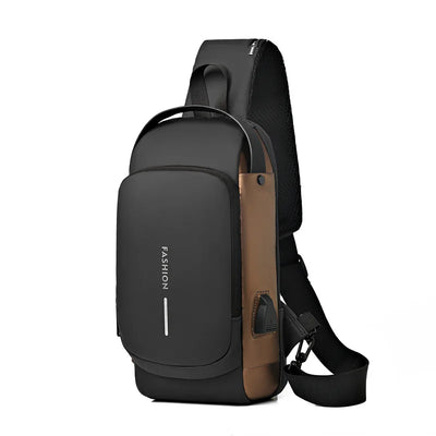 Geestock Bolsa transversal antifurto para mulheres e homens, multifuncional, com carregamento USB, bolsa de ombro, mensageiro, bolsa de viagem tipo tiracolo