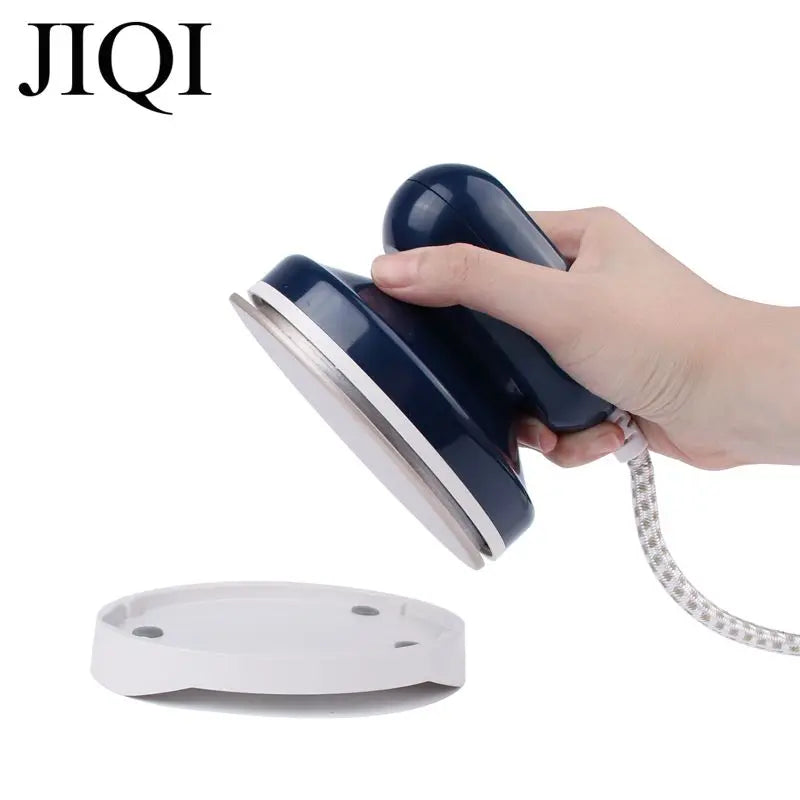 Máquina de passar roupa portátil JIQI, base de cerâmica e titânio, para uso doméstico e viagens