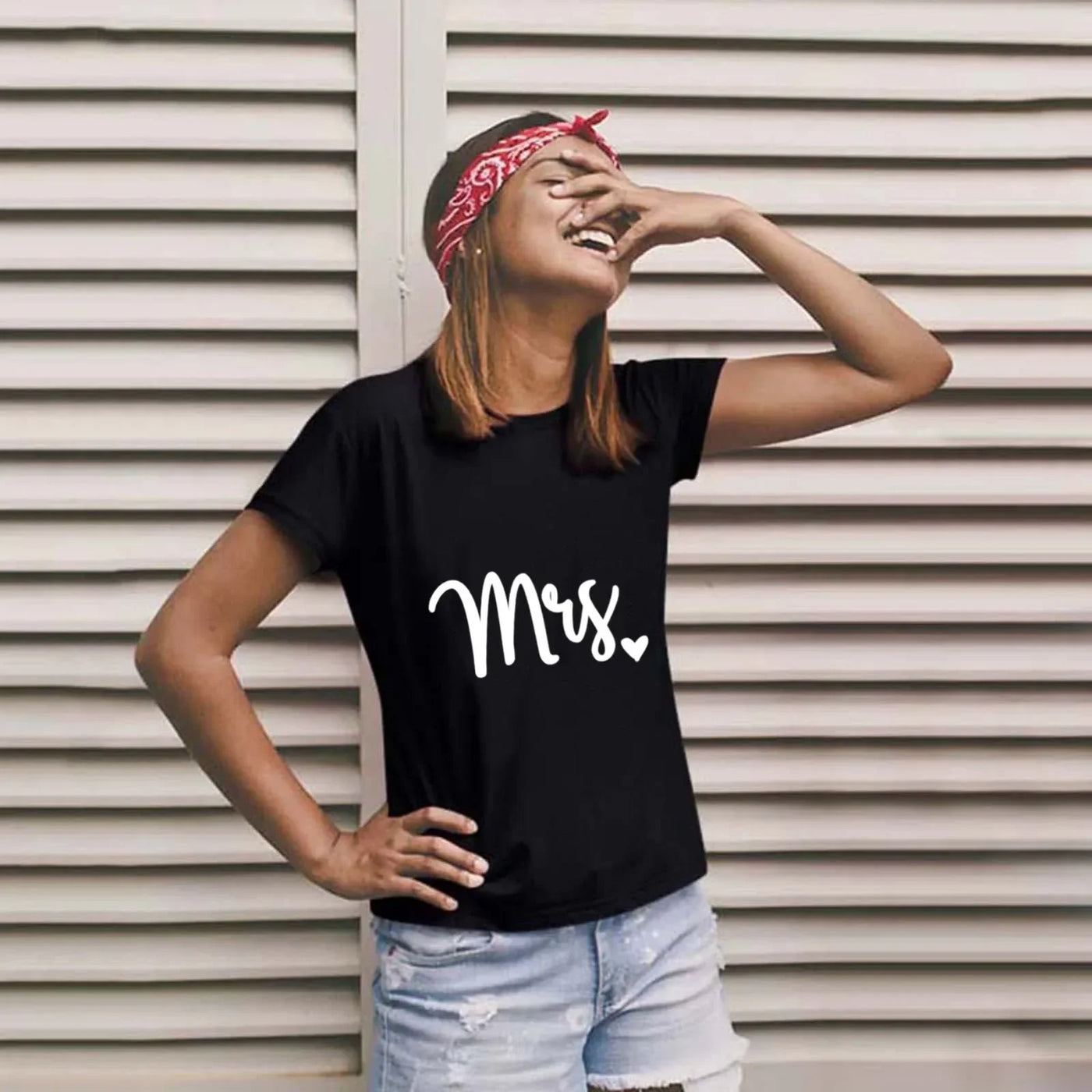 Camiseta Love Letter Combine, camiseta para casal, patchwork de coração, gola redonda, manga curta, Valentine's Day Gift For Partner