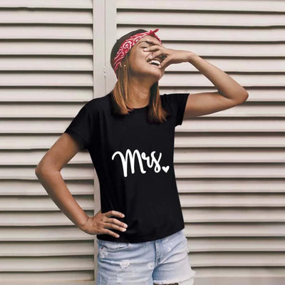 Camiseta Love Letter Combine, camiseta para casal, patchwork de coração, gola redonda, manga curta, Valentine's Day Gift For Partner