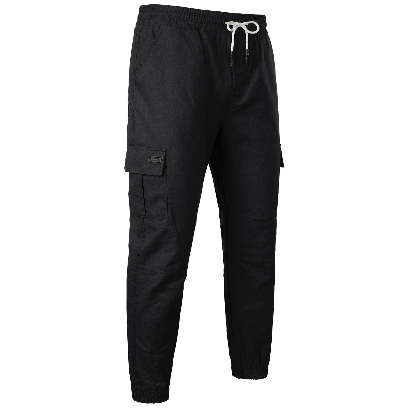 Calças esportivas com elástico, calças compridas casuais para corrida, calças de perna pequena, com cordão elástico, para outono e inverno