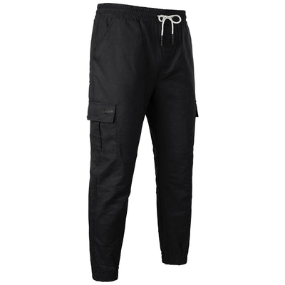 Calças esportivas com elástico, calças compridas casuais para corrida, calças de perna pequena, com cordão elástico, para outono e inverno