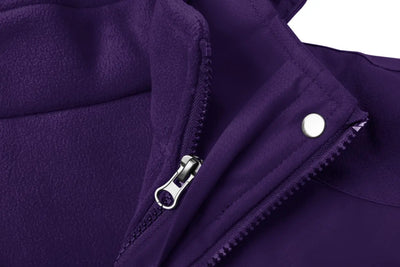 KEFITEVD 3 em 1 Jaquetas de esqui de inverno femininas, lã quente, térmica, neve, jaqueta impermeável, roupas de caminhada, casacos corta-vento para áreas externas