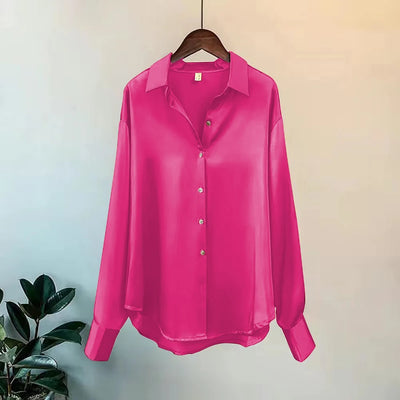 Camisa e blusa de primavera 2025, novos suéteres, cardigans, blusa feminina, malha coreana, manga comprida, lapela, botão, elegante, casacos casuais doces