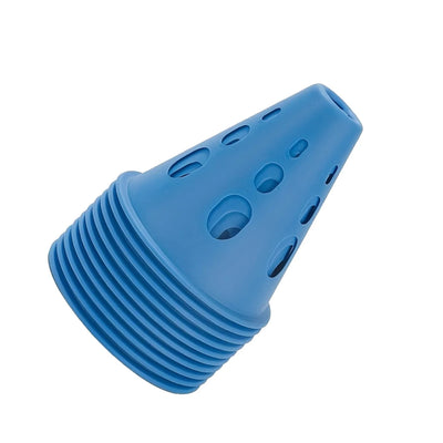 Cone de treinamento de futebol rosa com 10 peças de pilha oca para patinação, à prova de vento, para montagem rápida e fácil armazenamento