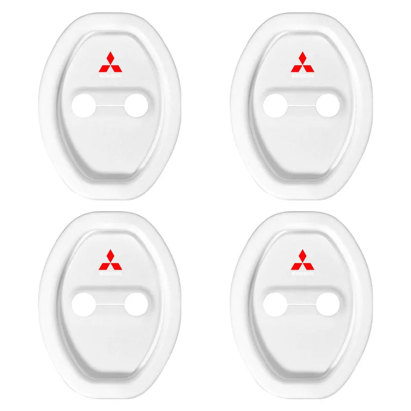 Capa protetora para trava de porta de carro, capa protetora para Mitsubishi Outlander Lancer 10 9 ASX RALLIART Eclipse L200 Pajero