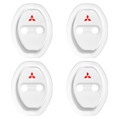 Capa protetora para trava de porta de carro, capa protetora para Mitsubishi Outlander Lancer 10 9 ASX RALLIART Eclipse L200 Pajero