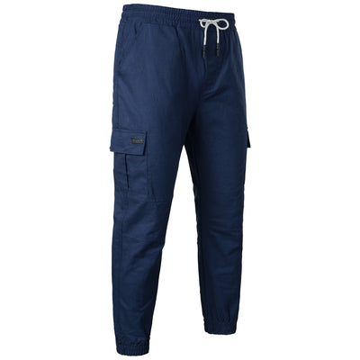 Calças esportivas com elástico, calças compridas casuais para corrida, calças de perna pequena, com cordão elástico, para outono e inverno