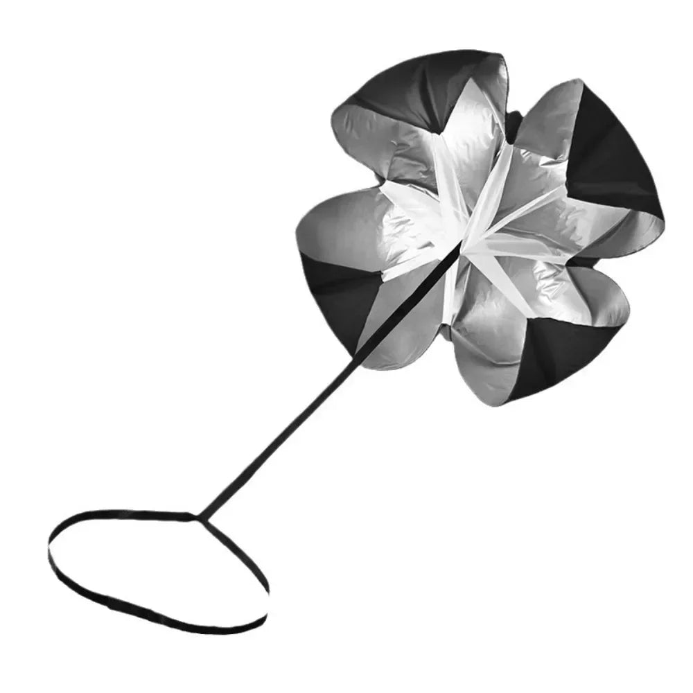 1/2 peças de pára-quedas de agilidade ajustável treinamento velocidade guarda-chuva futebol futebol resistência fitness corrida rampa esportes obstáculos