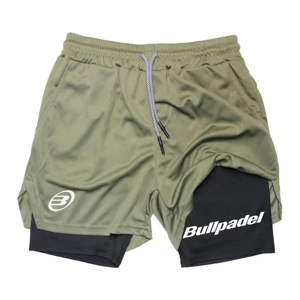 Novos shorts esportivos masculinos de padel, shorts de tênis respiráveis de verão, calças de badminton de secagem rápida, roupas esportivas para corrida ao ar livre