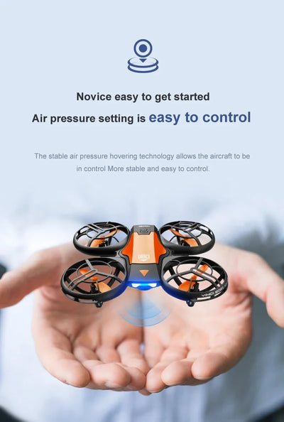 V8 Novo Mini 4K HD 1080P Grande Angular WiFi FPV RC Drone com Função de Manutenção de Altura Ideal Brinquedos Infantis 4DRC