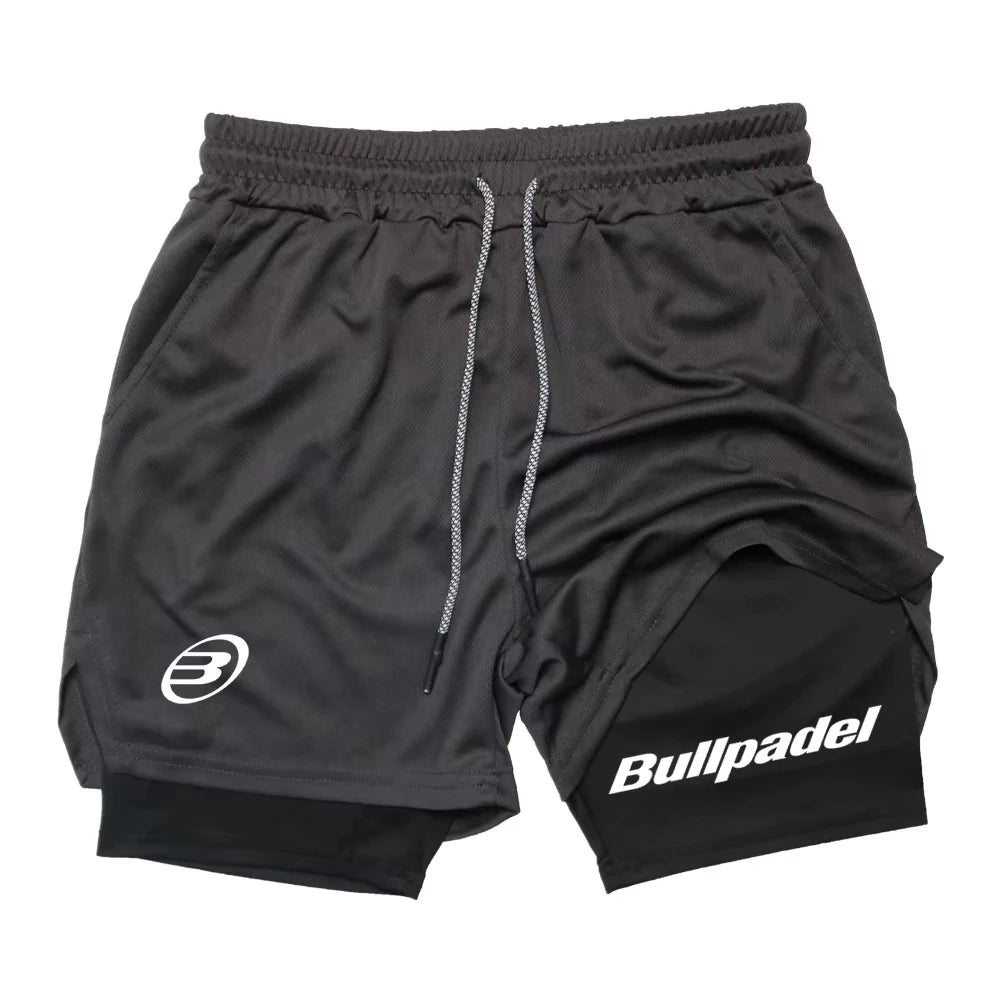 Novos shorts esportivos masculinos de padel, shorts de tênis respiráveis de verão, calças de badminton de secagem rápida, roupas esportivas para corrida ao ar livre