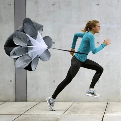 1/2 peças de pára-quedas de agilidade ajustável treinamento velocidade guarda-chuva futebol futebol resistência fitness corrida rampa esportes obstáculos