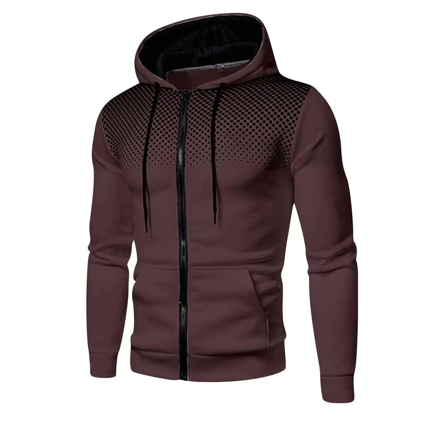 Jaquetas masculinas com zíper 2023, outono inverno, casacos casuais de lã, jaqueta bomber, gola cachecol, moda, com capuz, vestuário masculino slim fit, com capuz