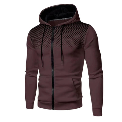 Jaquetas masculinas com zíper 2023, outono inverno, casacos casuais de lã, jaqueta bomber, gola cachecol, moda, com capuz, vestuário masculino slim fit, com capuz