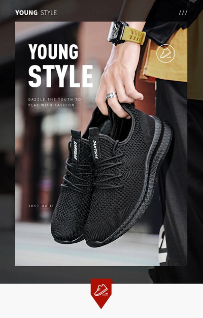 Sapatos masculinos de alta qualidade 2022, tênis masculinos respiráveis, modernos, para academia, casuais, leves, para caminhada, tamanhos grandes