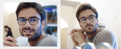 Óculos de leitura quadrados antirreflexo com bloqueio de luz azul ZENOTTIC Fashion para homens, óculos esportivos para leitura, unissex, óculos antirreflexo para computador